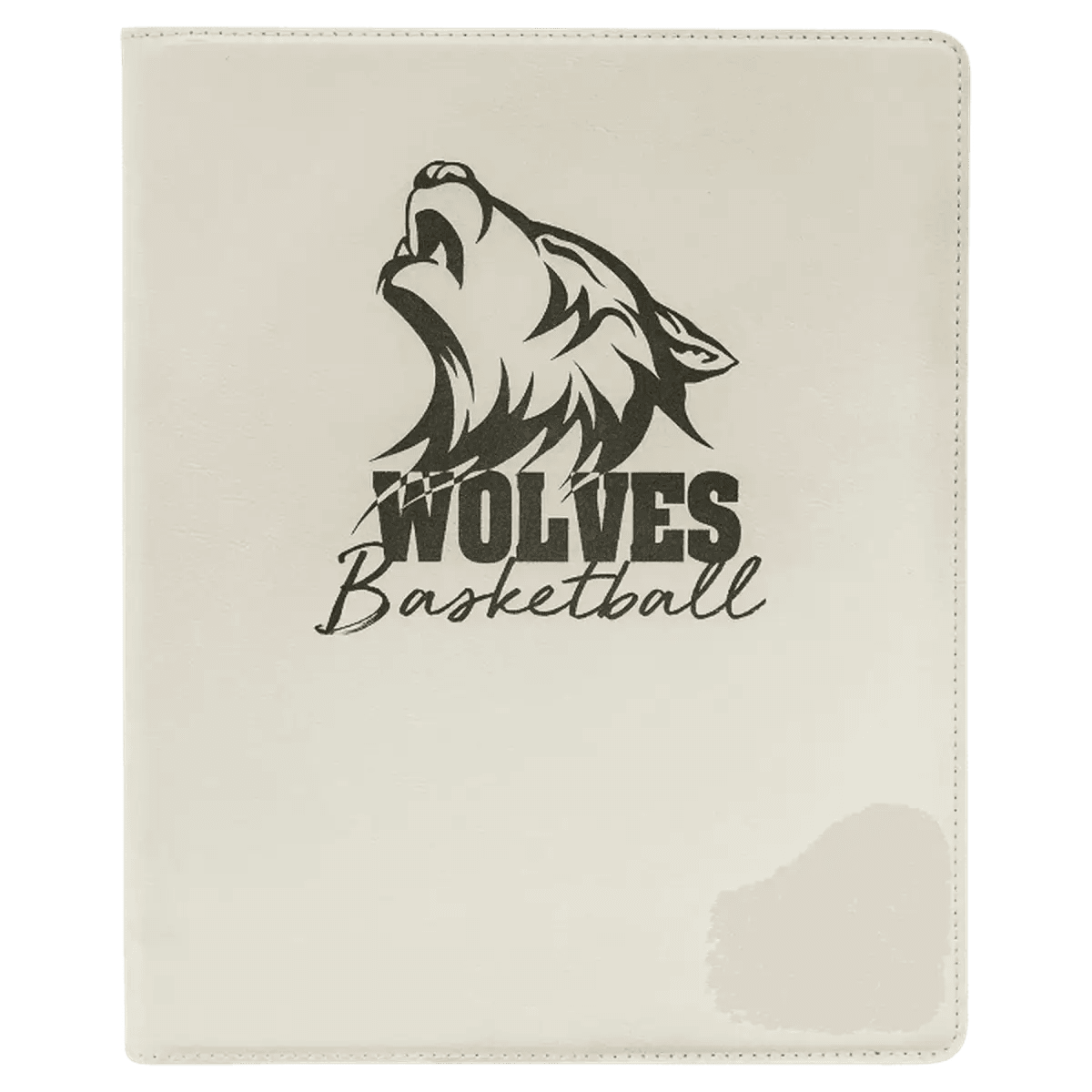 Personalized Portfolios with Zipper and Notepad - White