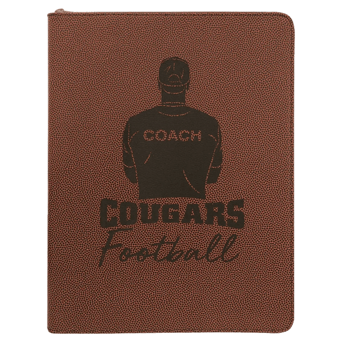 Personalized Portfolios with Zipper and Notepad - Football