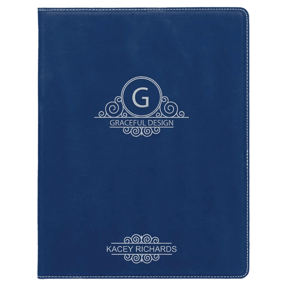 Personalized Portfolios with Zipper and Notepad - Teal