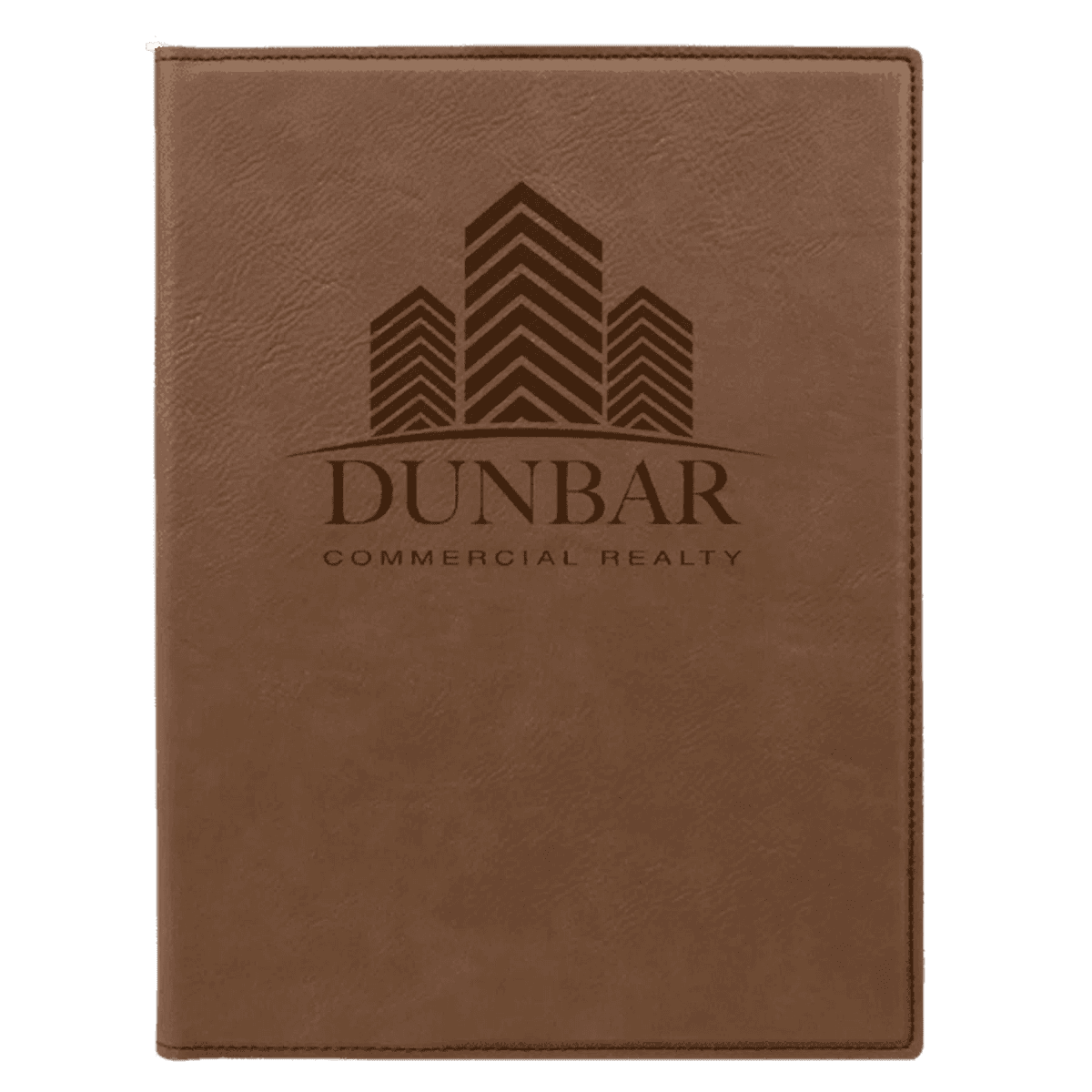 Personalized Portfolios with Zipper and Notepad - Black/Gold