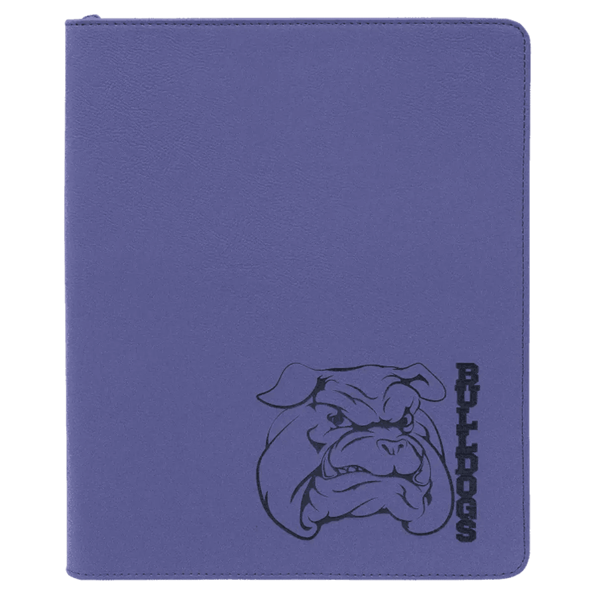 Personalized Portfolios with Zipper and Notepad - Purple
