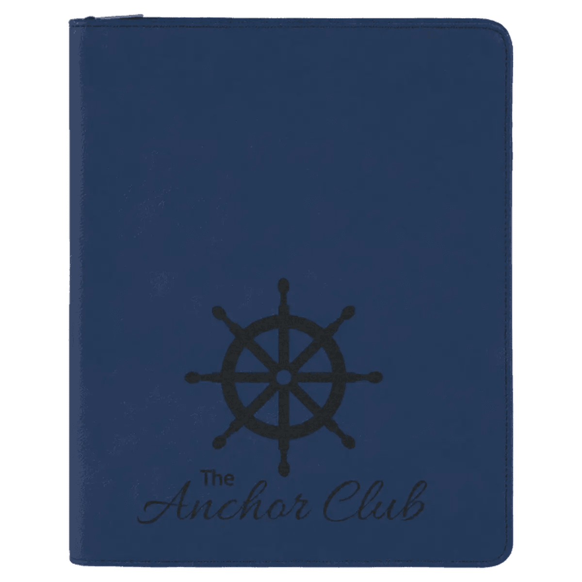 Personalized Portfolios with Zipper and Notepad - Blue/Black