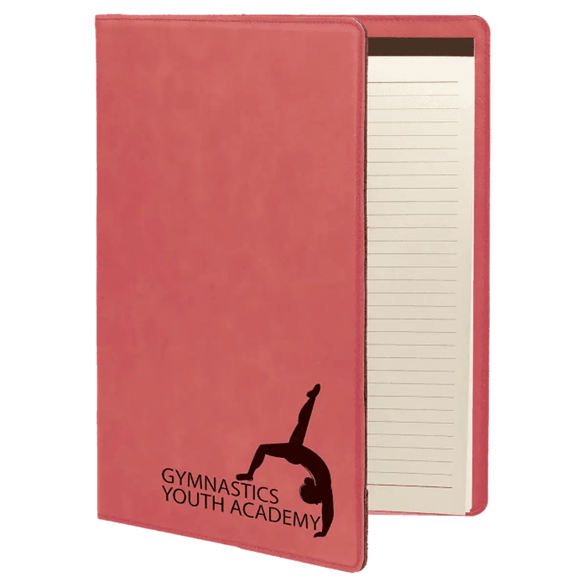 Personalized Portfolios with Zipper and Notepad - Pink