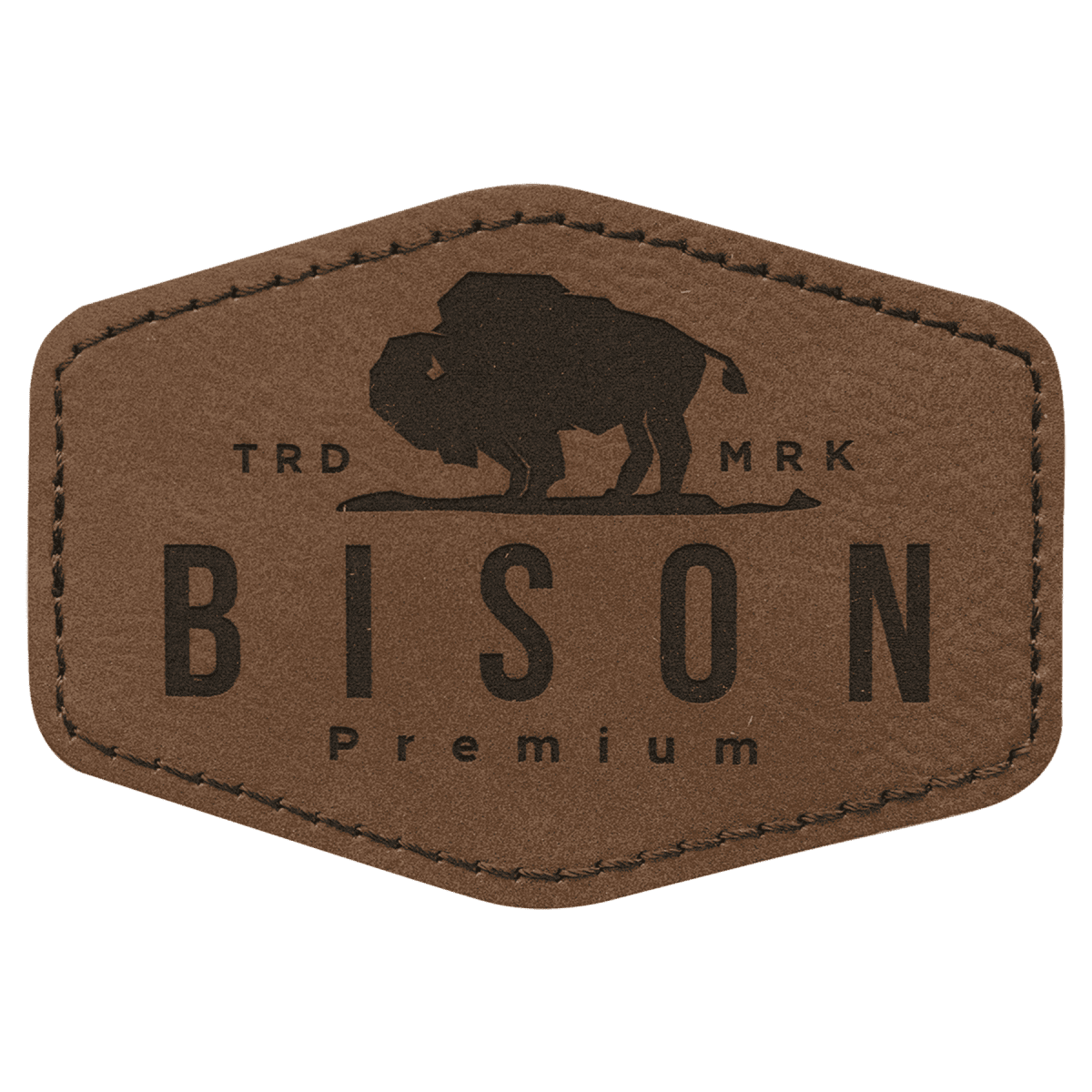 Personalized Self - Adhesive Patches - Heat Transfer - Dark Brown