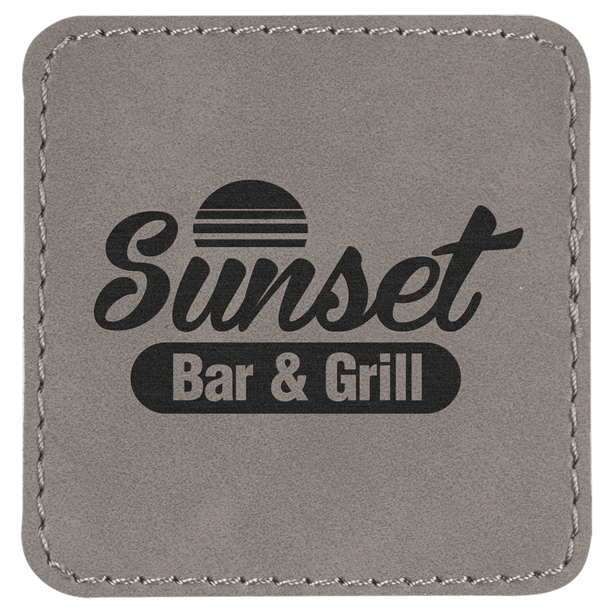 Personalized Self - Adhesive Patches - Heat Transfer - Gray
