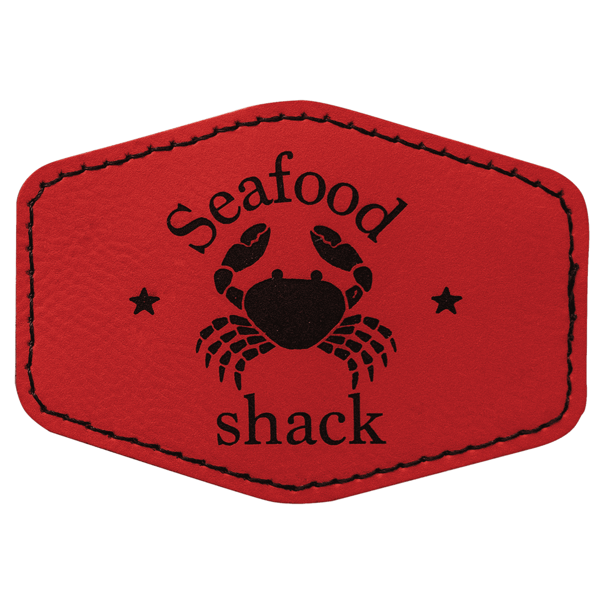 Personalized Self - Adhesive Patches - Heat Transfer - Red