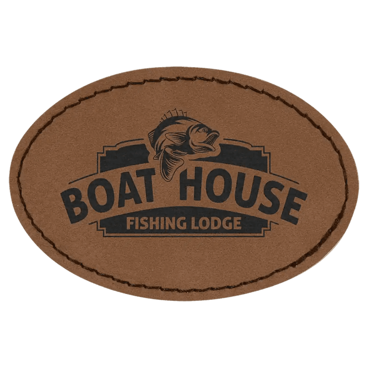 Personalized Self - Adhesive Patches - Heat Transfer - Dark Brown