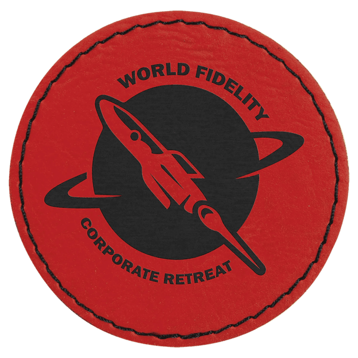 Personalized Self - Adhesive Patches - Heat Transfer - Red