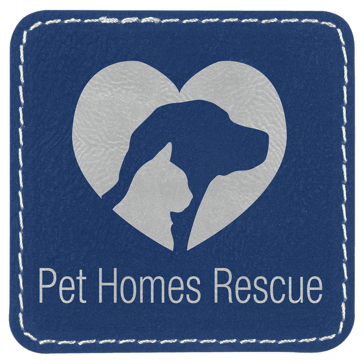 Personalized Self - Adhesive Patches - Heat Transfer - Blue/Silver