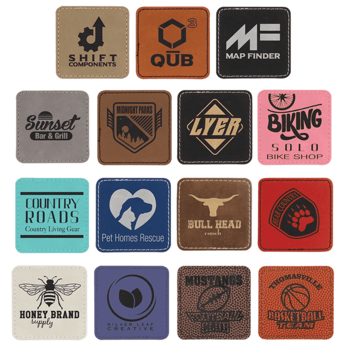 Personalized Self - Adhesive Patches - Heat Transfer - Light Brown