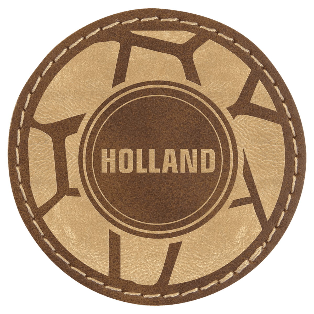 Personalized Self - Adhesive Patches - Heat Transfer - Rustic/Gold