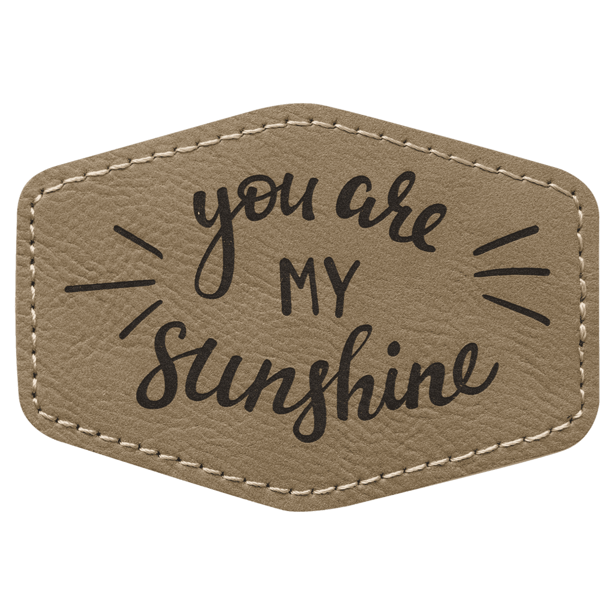 Personalized Self - Adhesive Patches - Heat Transfer - Light Brown