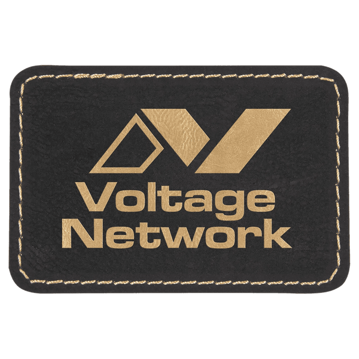Personalized Self - Adhesive Patches - Heat Transfer - Black/Gold