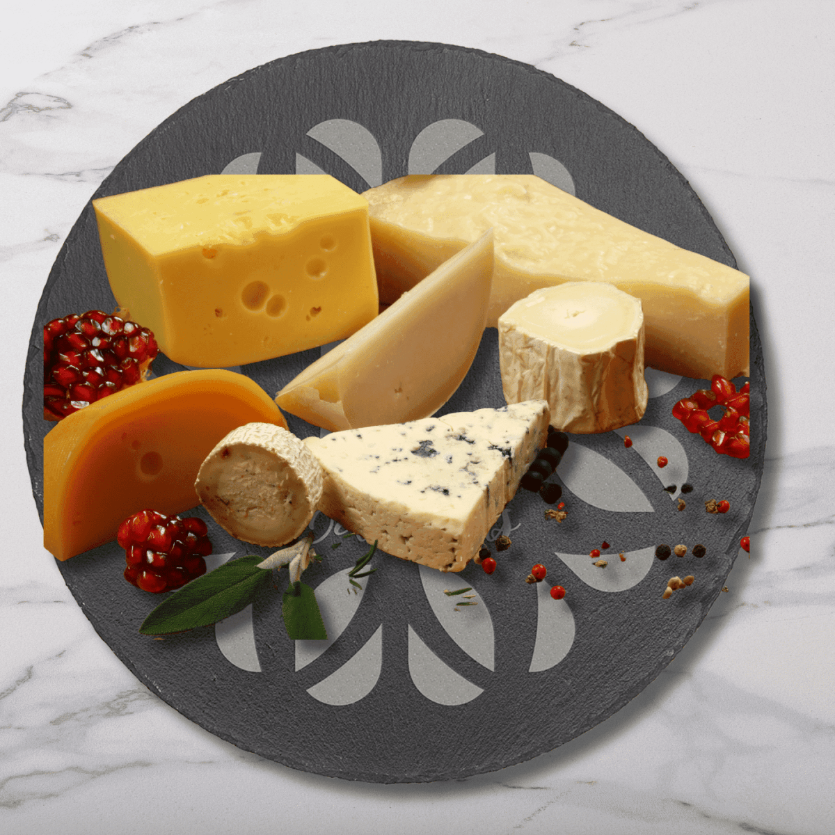 Personalized Slate Coasters and Trivets with Custom Engraving - Coaster - Set of Six