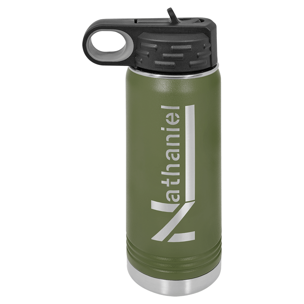 Personalized Water Bottles – 2X Polar Camel Drinkware - Olive Green