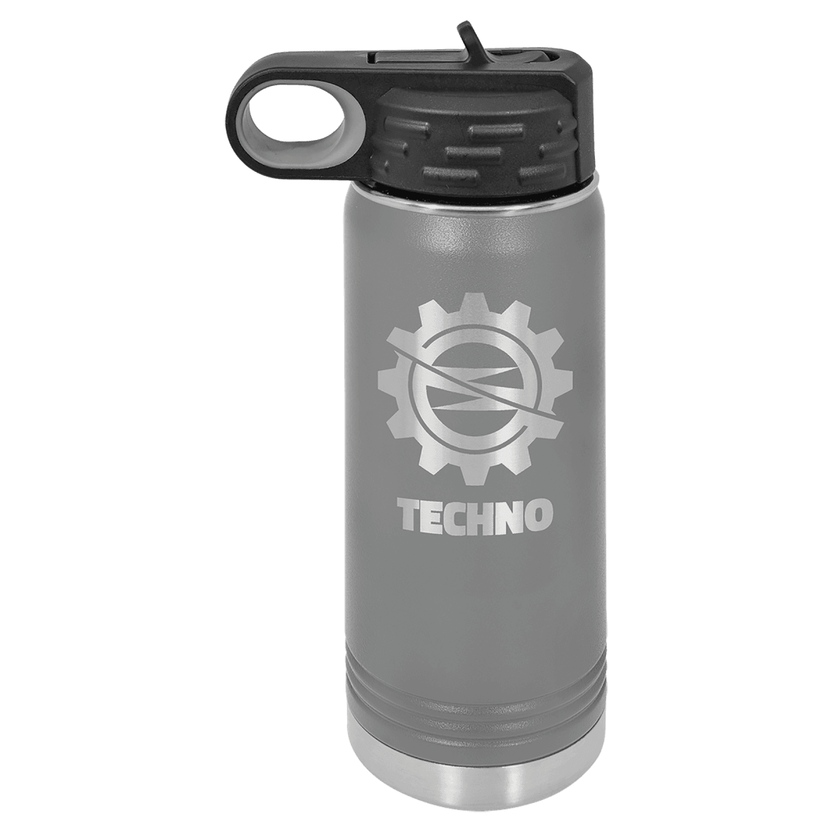 Personalized Water Bottles – 2X Polar Camel Drinkware - Gray