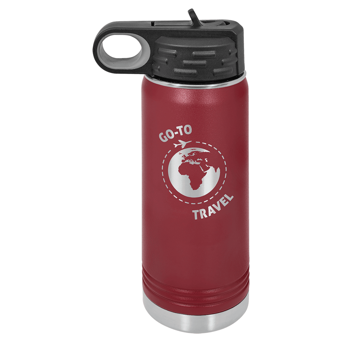 Personalized Water Bottles – 2X Polar Camel Drinkware - Maroon
