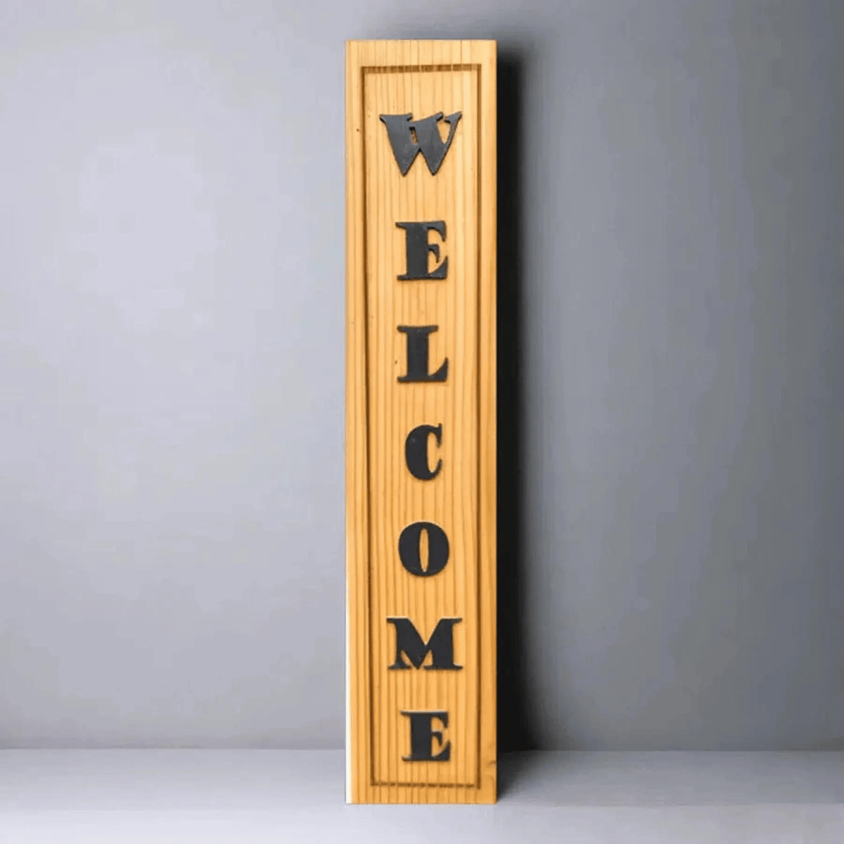 Personalized Welcome Signs - Natural Cut Cedar - LightForce Laser Engraving, LLC