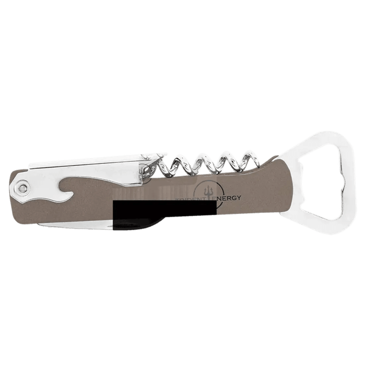 Personalized Wine Bottle Opener Multi - Tool and Corkscrew - Gray