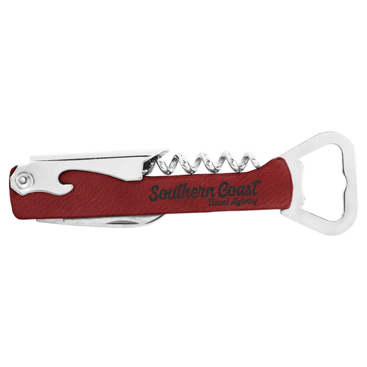 Personalized Wine Bottle Opener Multi - Tool and Corkscrew - Rose
