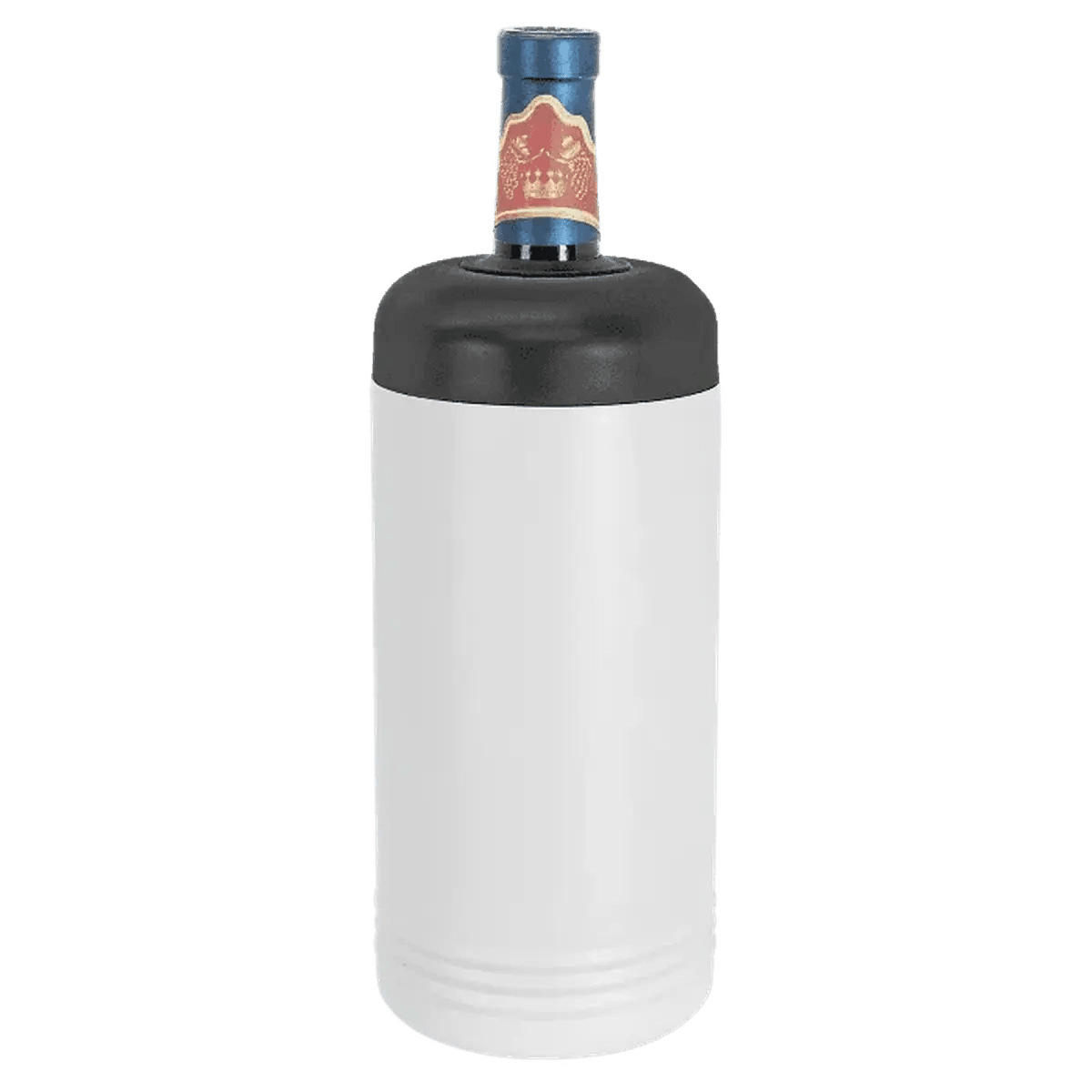 Personalized Wine Chillers - Vaccuum Insulated Polar Camel Wine Cooler - White