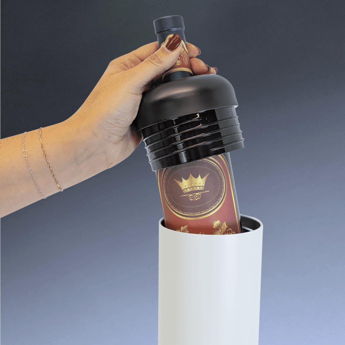 Personalized Wine Chillers - Vaccuum Insulated Polar Camel Wine Cooler - Teal