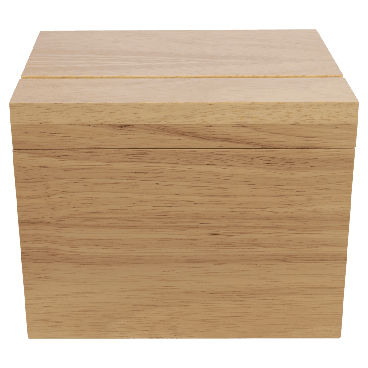 Personalized Wood Recipe Card Box - 6 5/8" (L) x 4 7/8" (W) x 5 1/2" (H)