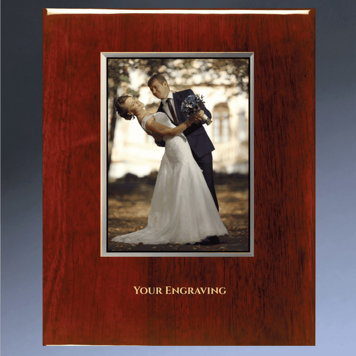 Piano Finish Teakwood Plaque Boards for Custom Awards and Displays - Rosewood Piano Finish