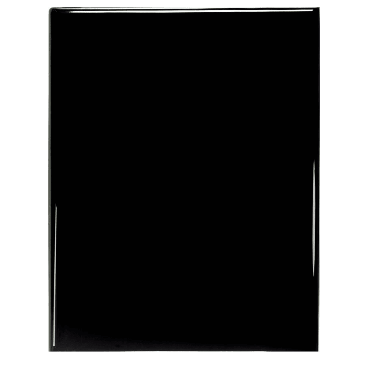 Piano Finish Teakwood Plaque Boards for Custom Awards and Displays - Black