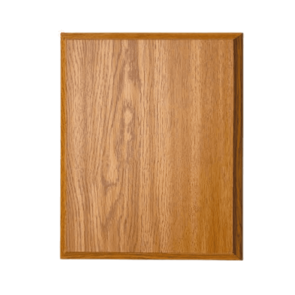Plaque Boards with Cherry, Walnut or Oak Finish | Customize with Plaque Plate - Oak