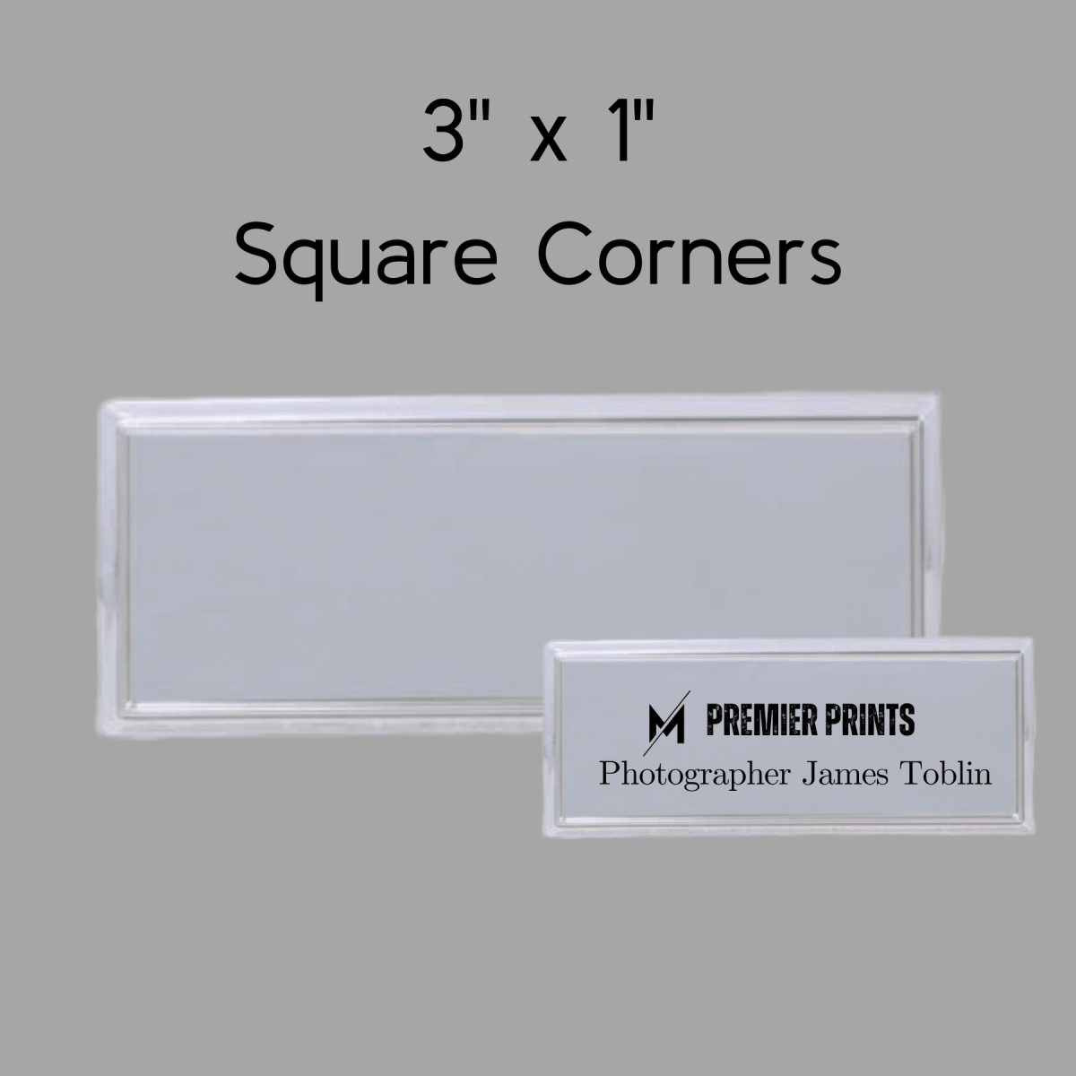 Plastic Frames for 2 Ply Plastic Name Badges - LightForce Laser Engraving, LLC