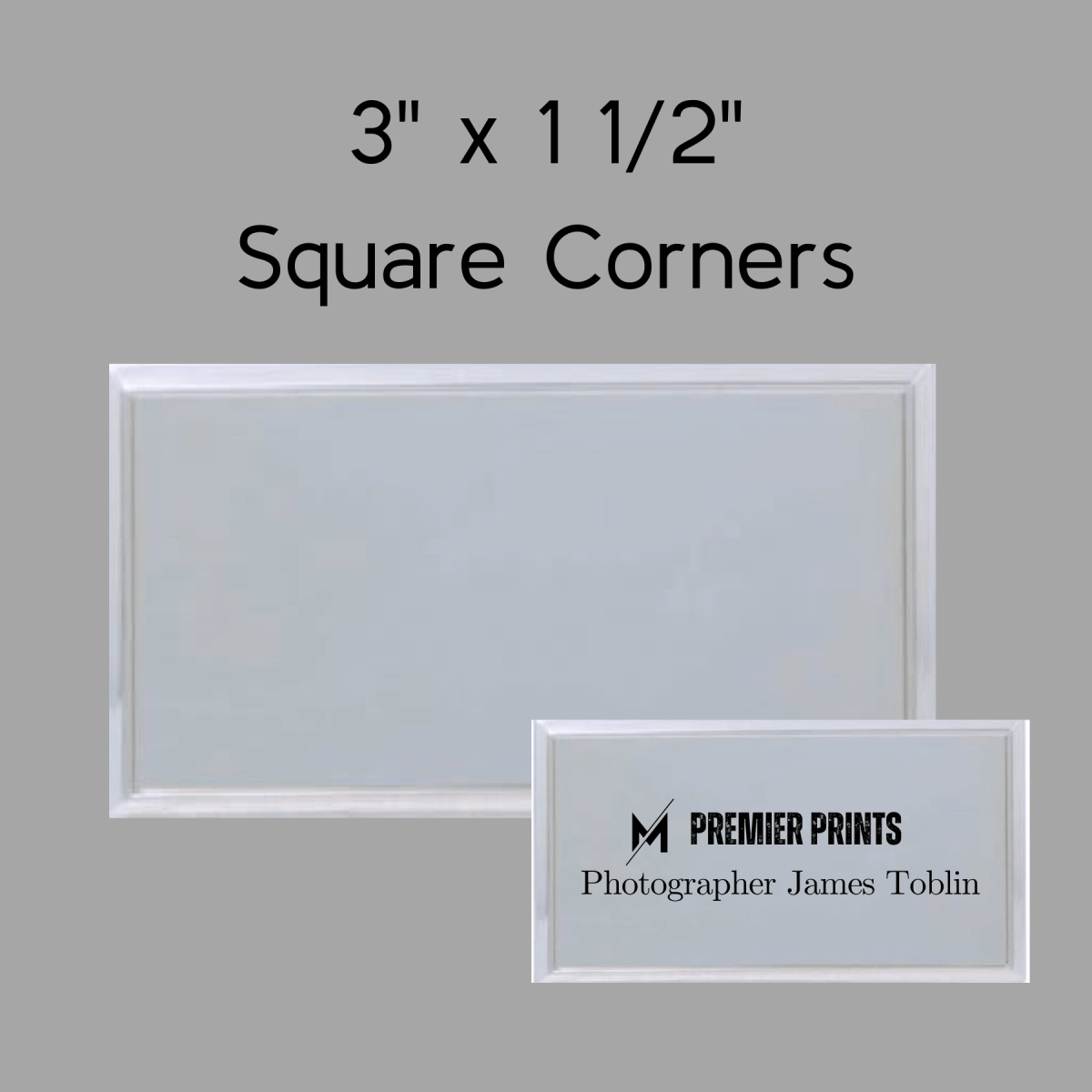 Plastic Frames for 2 Ply Plastic Name Badges - LightForce Laser Engraving, LLC