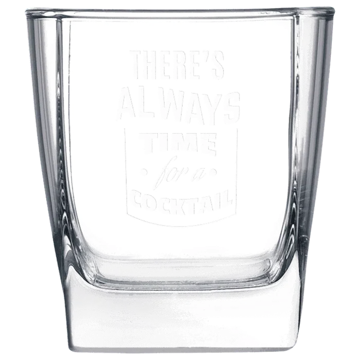 Polar Camel 10.5 oz. Square on the Rocks Glass - LightForce Laser Engraving, LLC