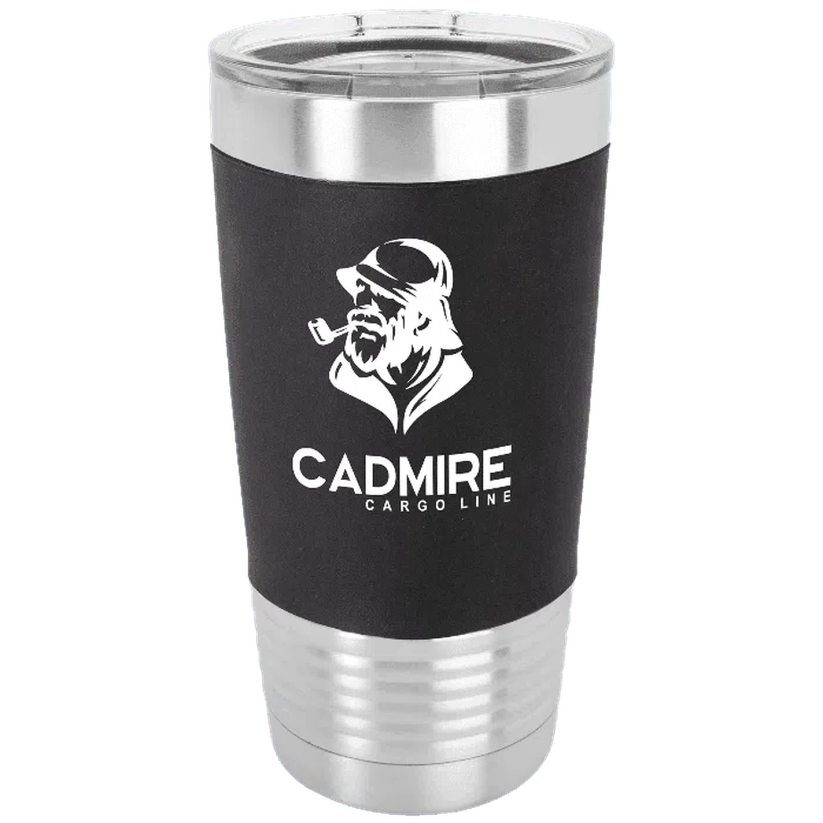 Polar Camel 20 oz. Silicone Grip Insulated Tumbler with Clear Lid - LightForce Laser Engraving, LLC