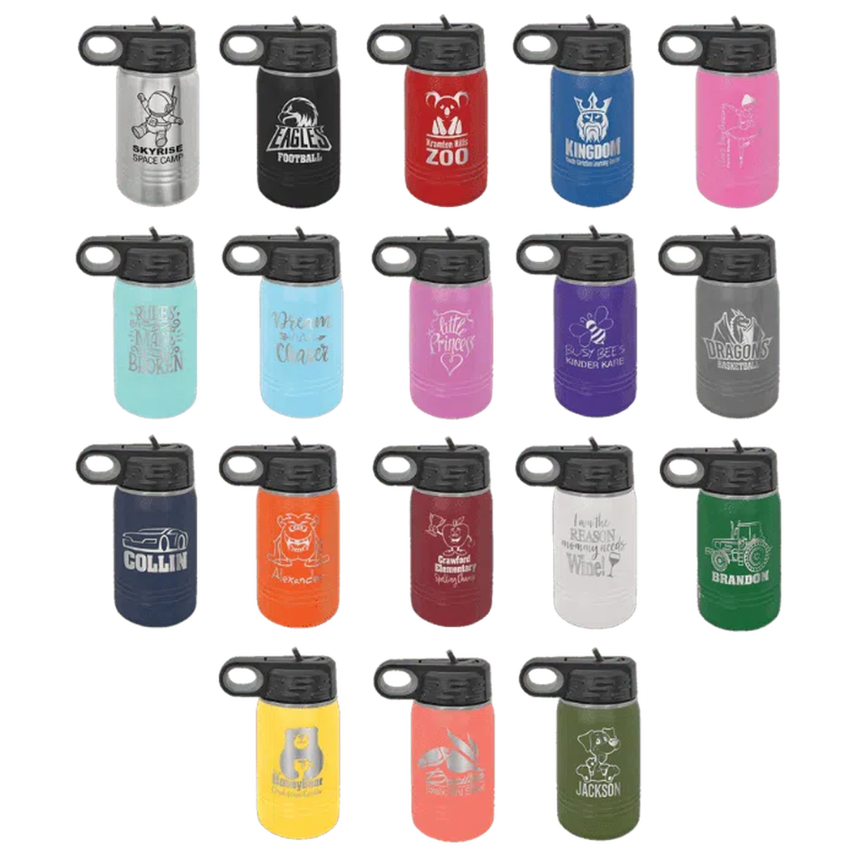 Polar Camel Custom Water Bottles - Personalized Gifts - LightForce Laser Engraving, LLC