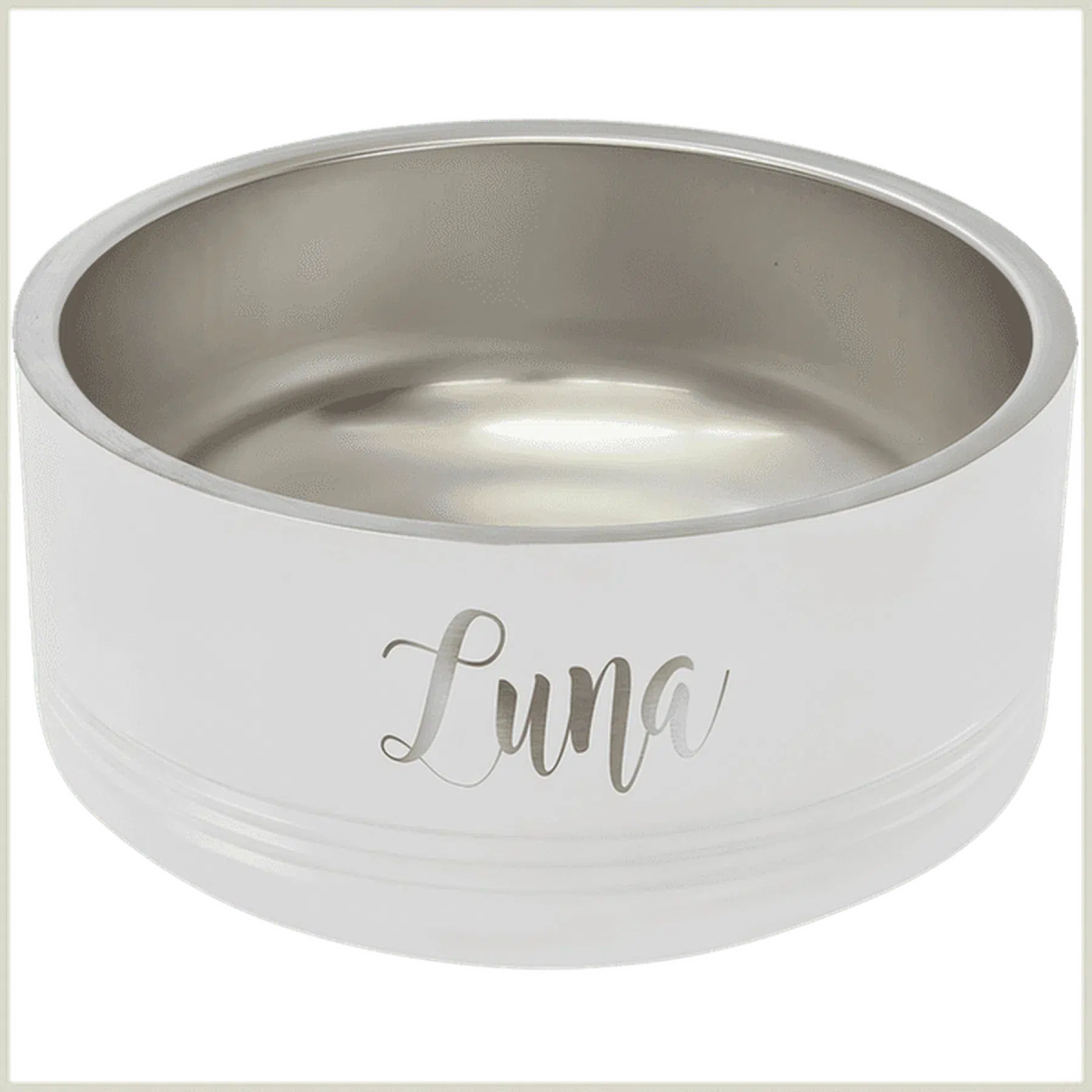 Polar Camel Heavy Duty Pet Bowls (Non - Slip Bottoms, Sizes 18 oz., 32 oz., and 64 oz.) - LightForce Laser Engraving, LLC