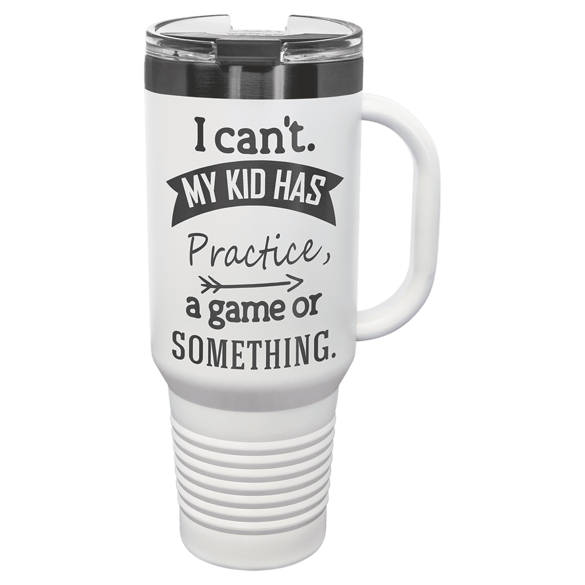 Polar Camel Ion Plated Tumblers and Water Bottles - White/Ghost Black Engraving