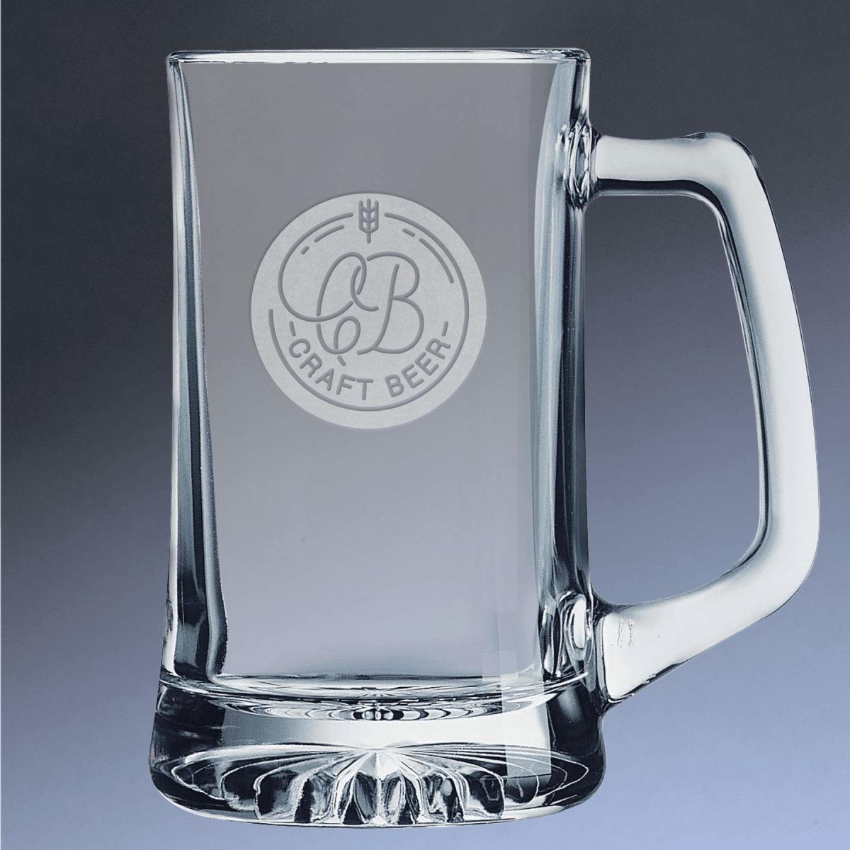Polar Camel Personalized Beer Mugs – Laser Etched in Two Styles - Classic