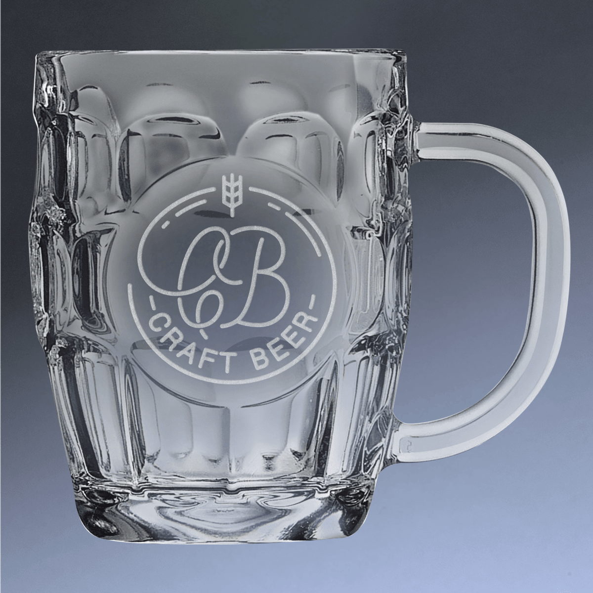 Polar Camel Personalized Beer Mugs – Laser Etched in Two Styles - Classic