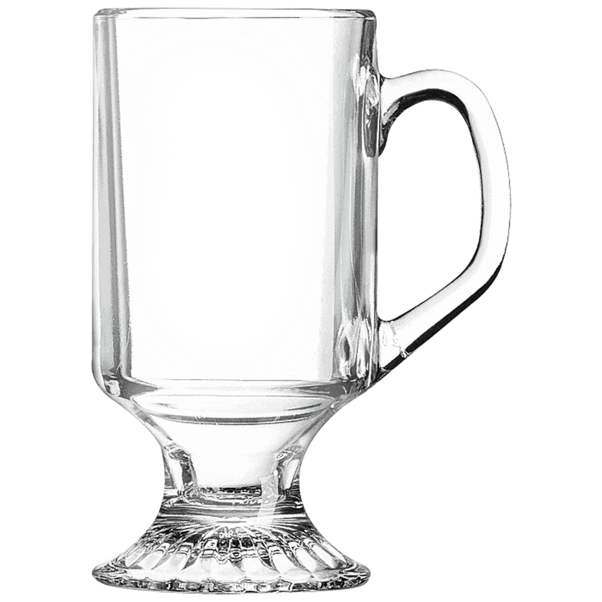 Polar Camel Personalized Glass Coffee Mugs - Footed
