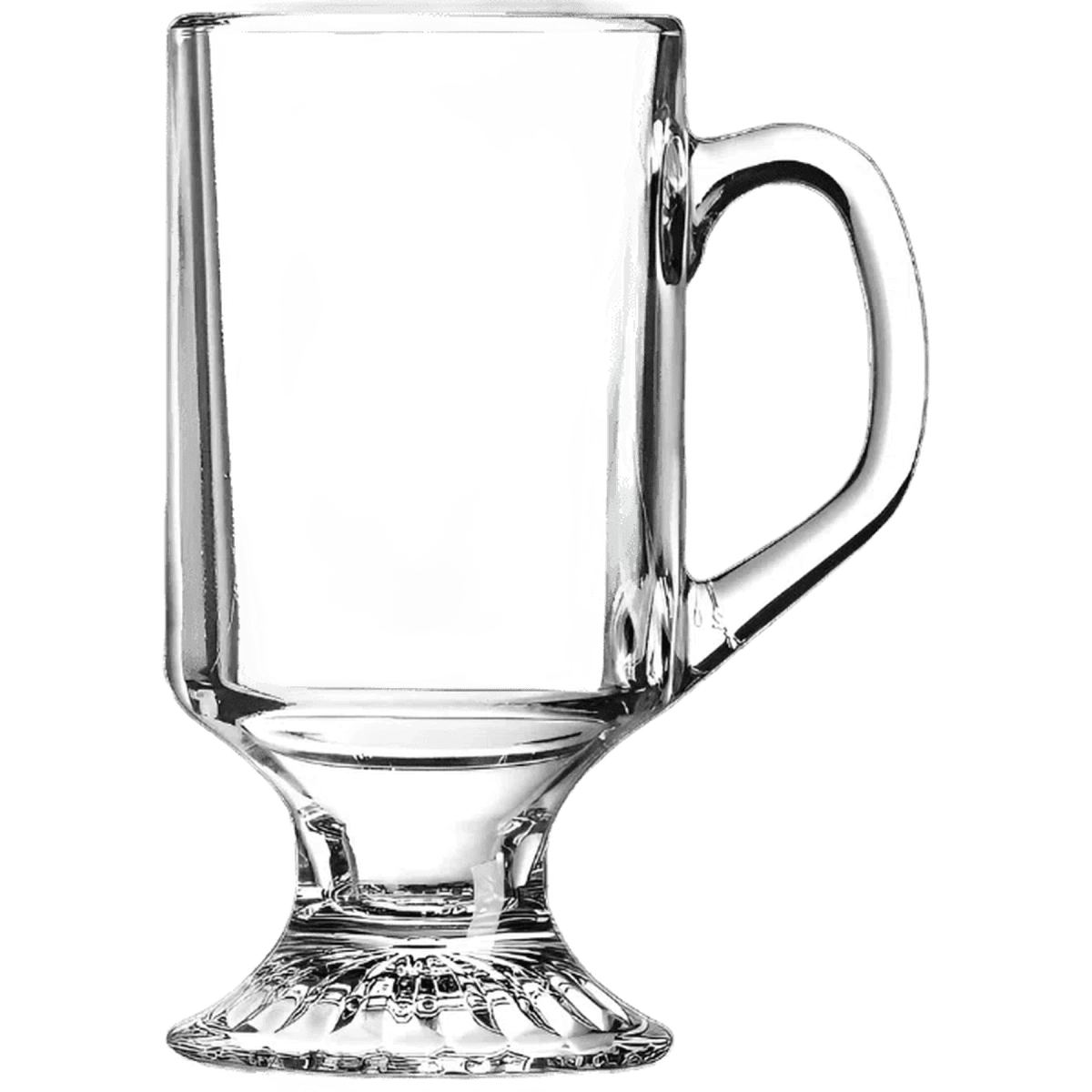 Polar Camel Personalized Glass Coffee Mugs - Footed