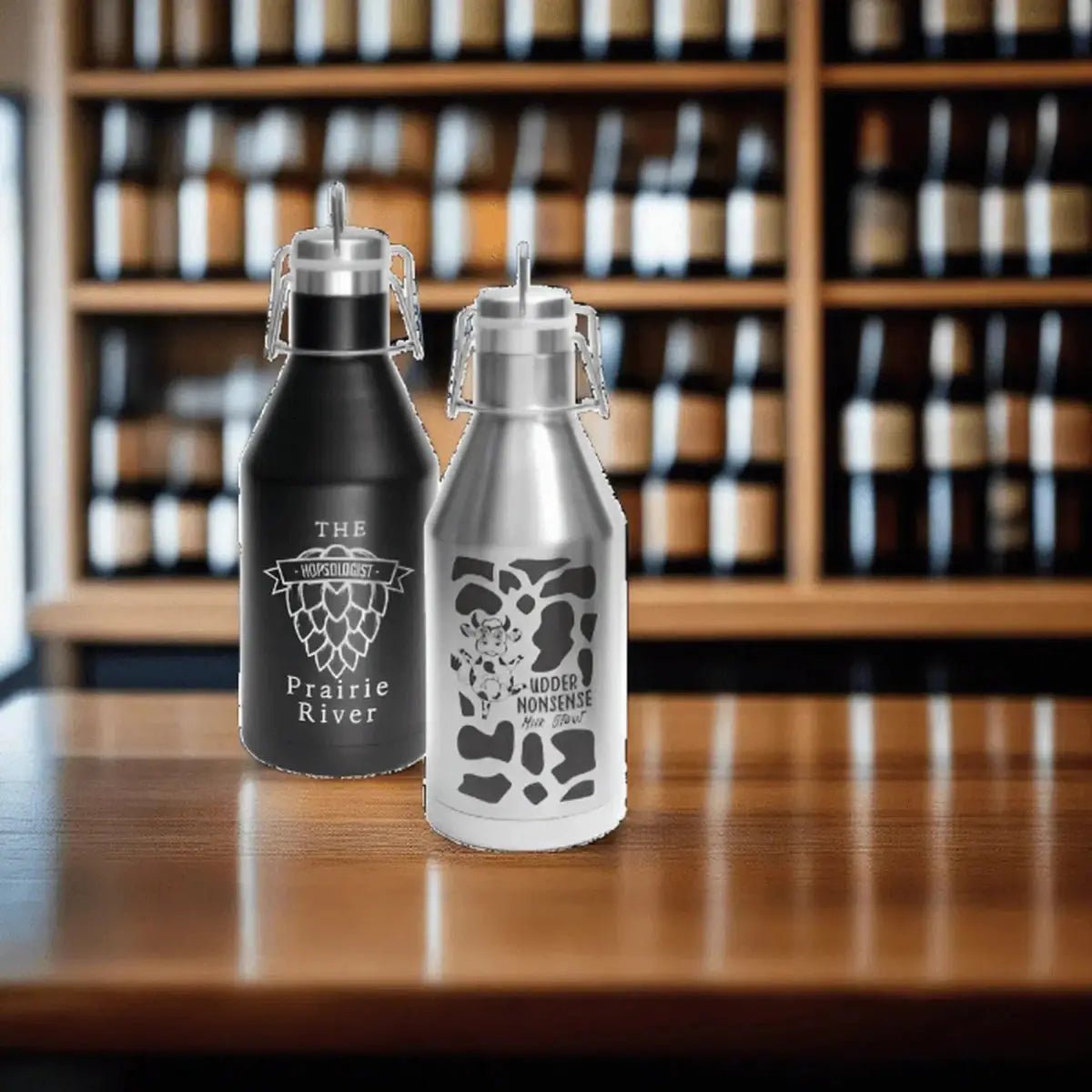 Polar Camel Personalized Growlers - 2x Vaccuum Insulation - Stainless