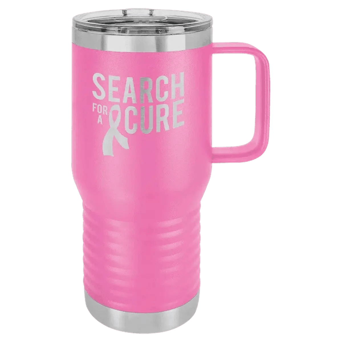 Polar Camel Personalized Travel Mugs - Pink