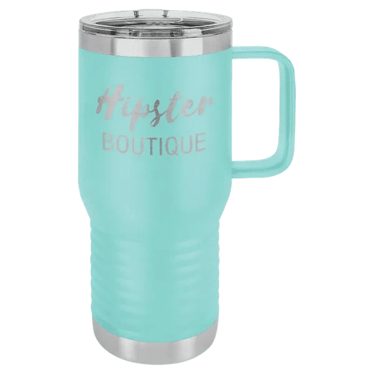 Polar Camel Personalized Travel Mugs - Teal