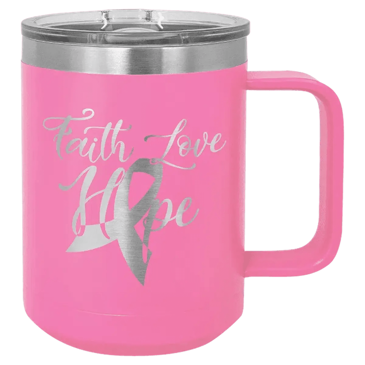 Polar Camel Personalized Travel Mugs - Pink