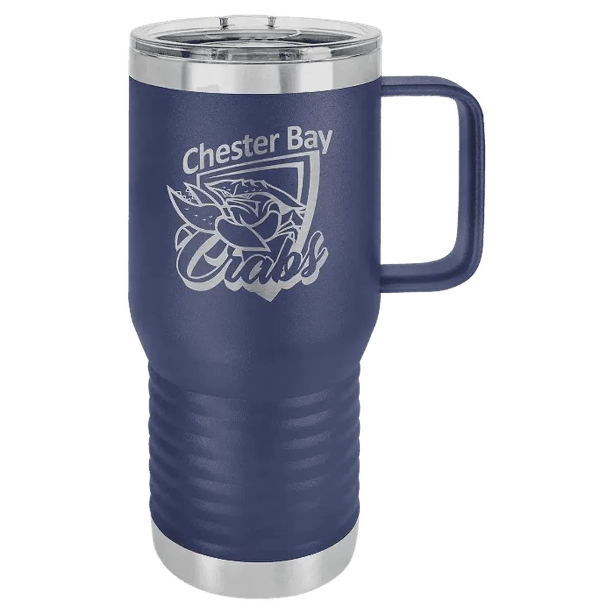 Polar Camel Personalized Travel Mugs - Navy Blue