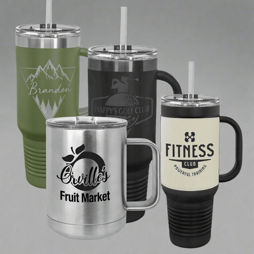 Polar Camel Personalized Travel Mugs - Stainless