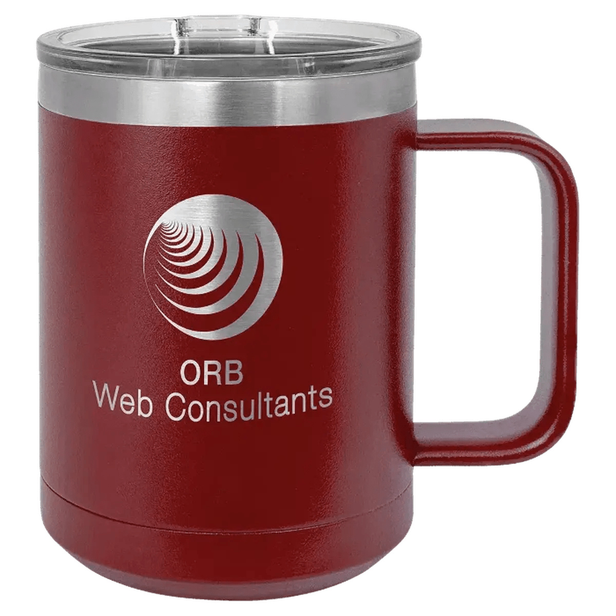 Polar Camel Personalized Travel Mugs - Maroon
