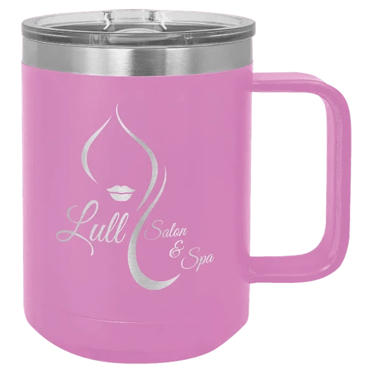 Polar Camel Personalized Travel Mugs - Light Purple