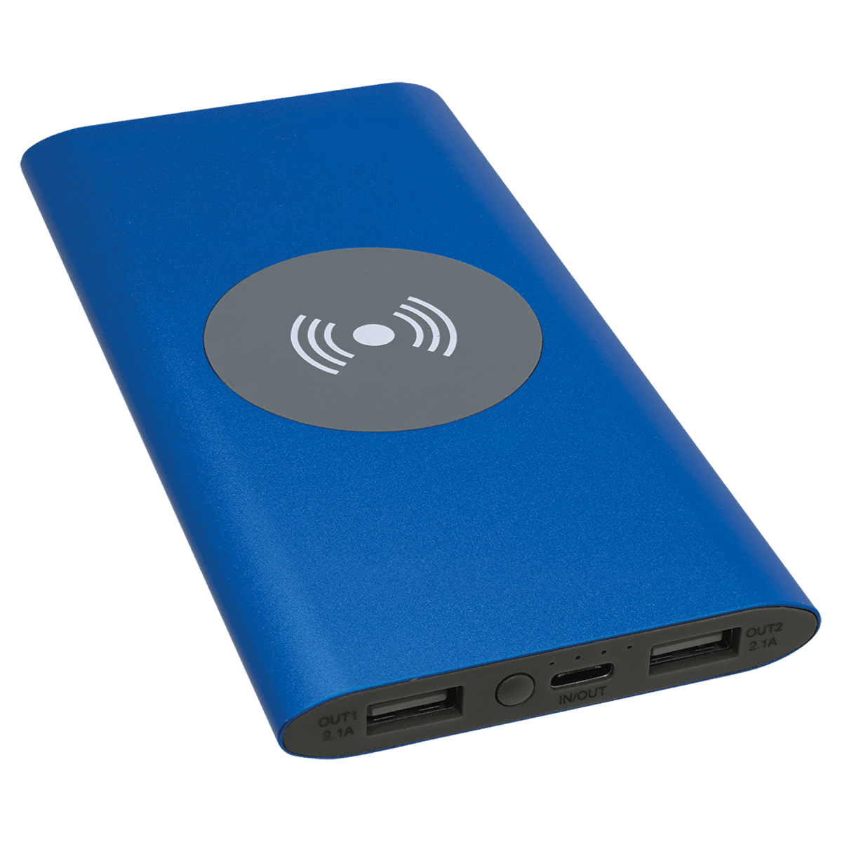 Power Bank & Wireless Charger w/USB - C Cord (8000mAh) - Black